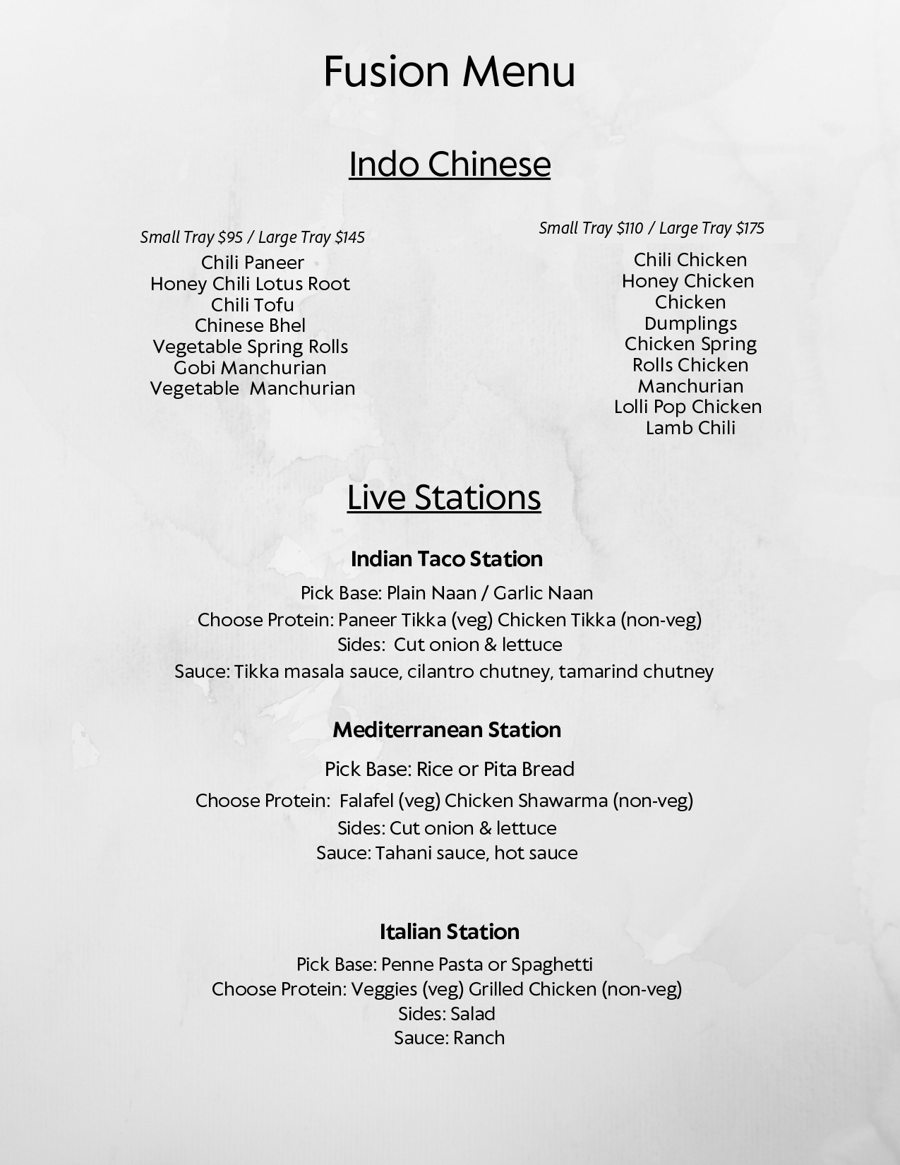Benares Indian Restaurant- Party Tray Menu-4